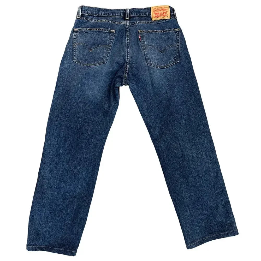 Levis 505 Regular Straight Leg Jeans 32x30 Medium Wash Red Tab Normcore Denim